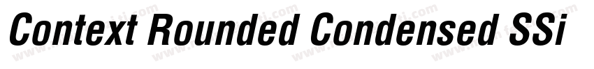 Context Rounded Condensed SSi Bold Condensed字体转换